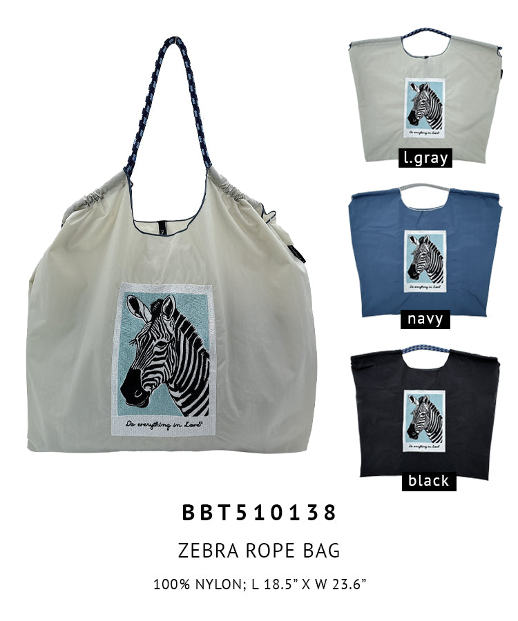 Zebra Rope Bag