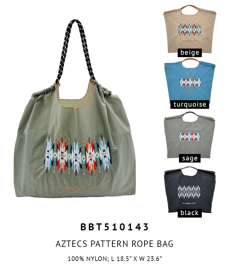 Aztecs Pattern Rope Bag