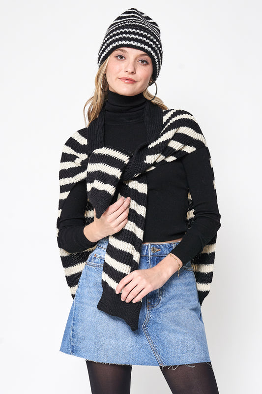 Stripe Sweater Scarf