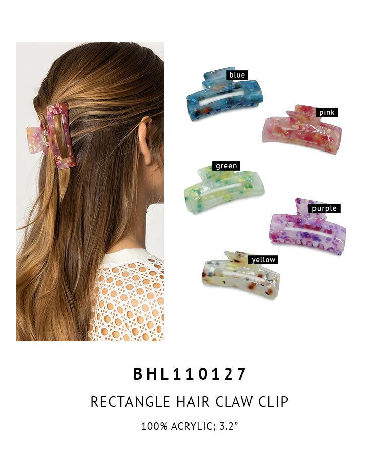 Rectangle Hair Claw Clip