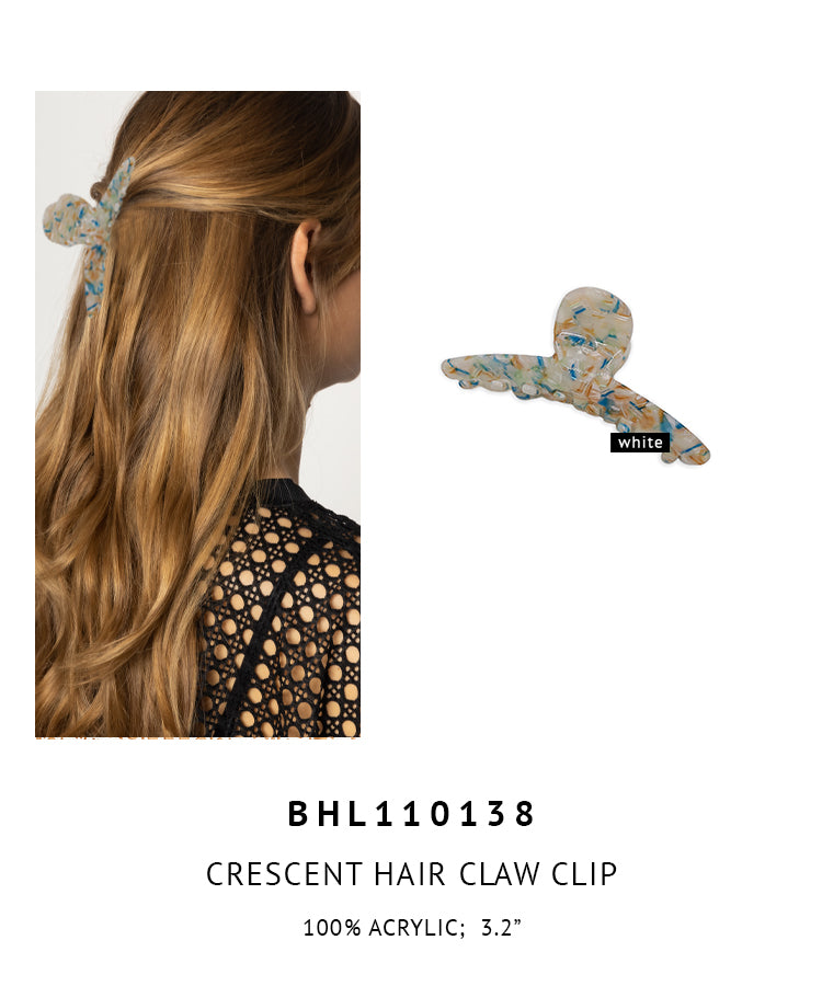 Crescent Hair Claw Clip