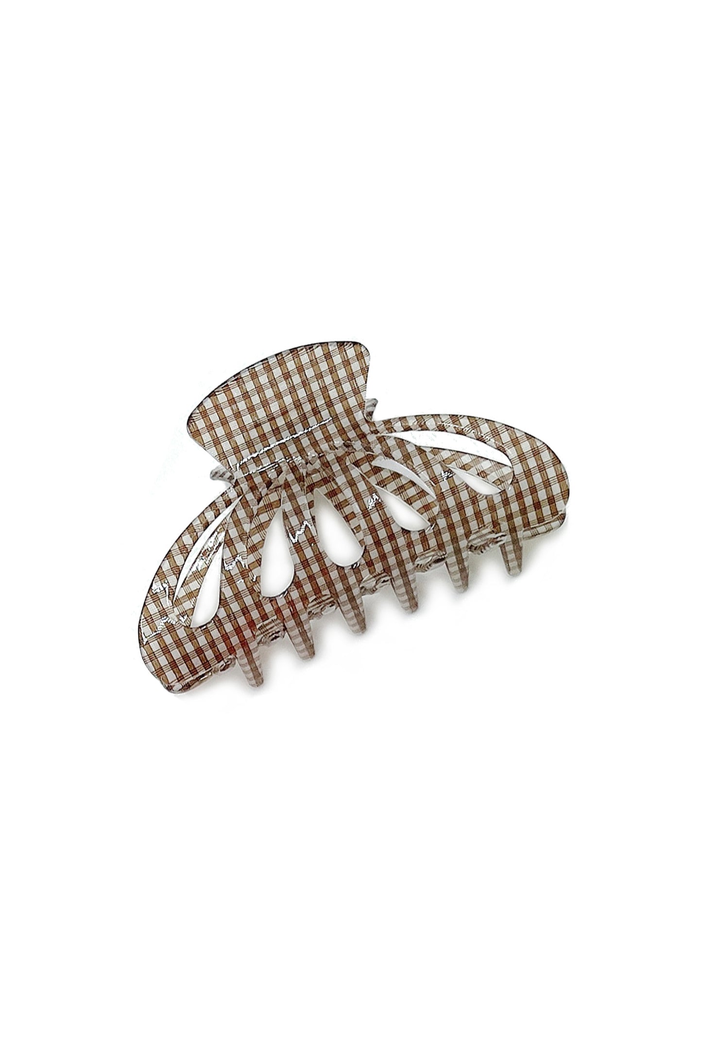 Gingham Hair Claw Clip