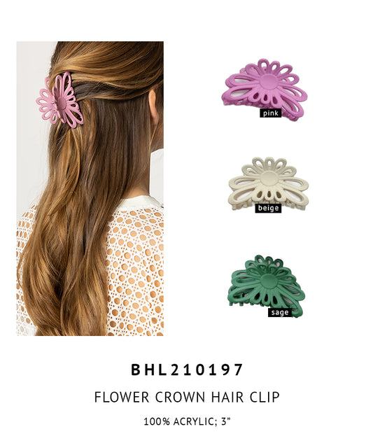 Flower Crown Hair Clip
