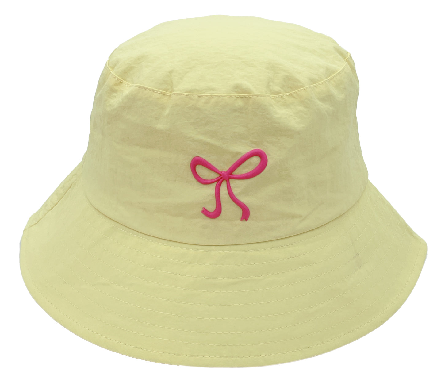 Rubber Bow Bucket Hat