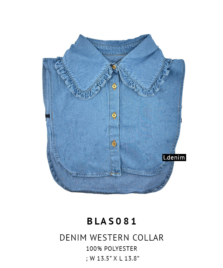 Denim Western Collar