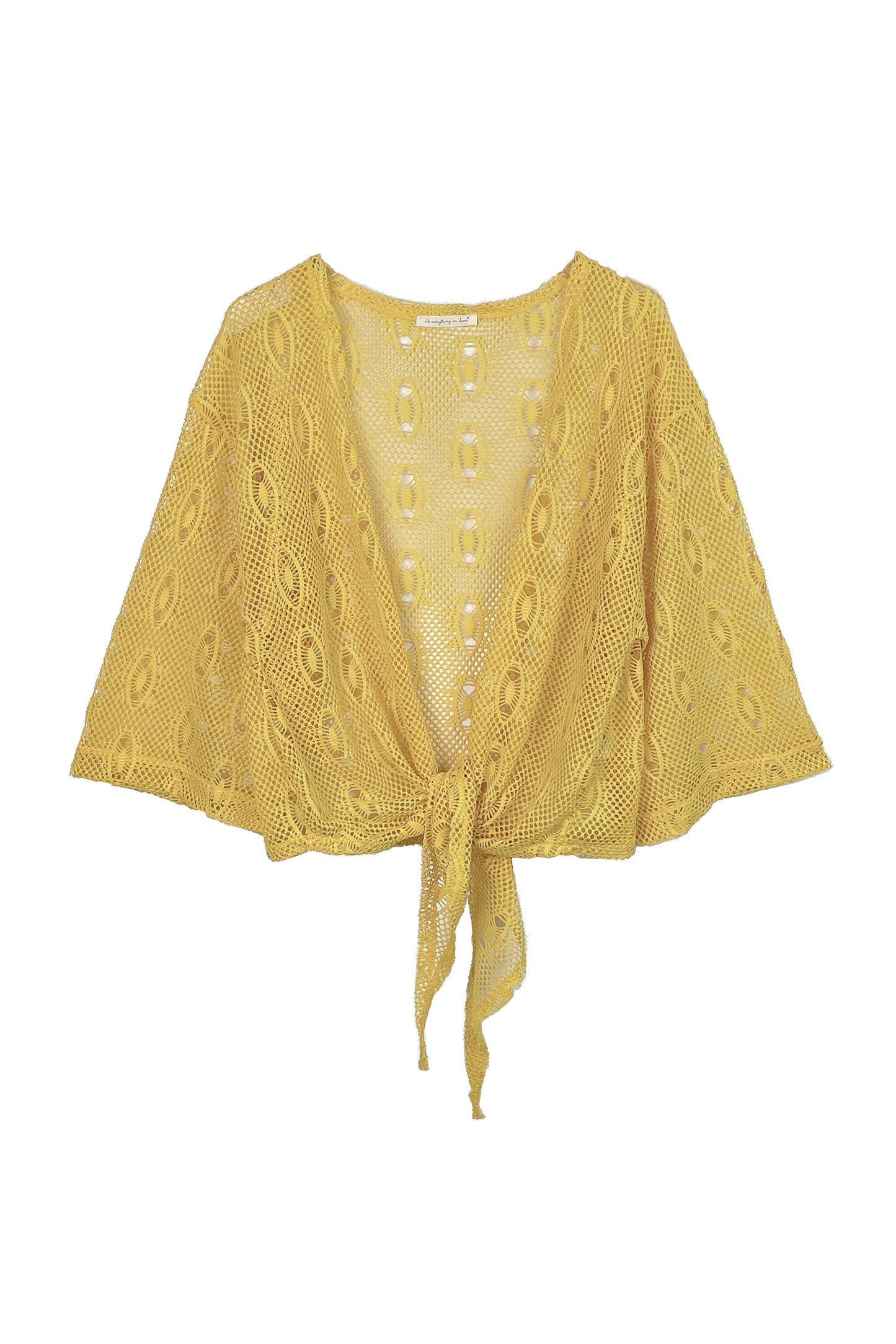 The Waist Tie Mesh Cardigan