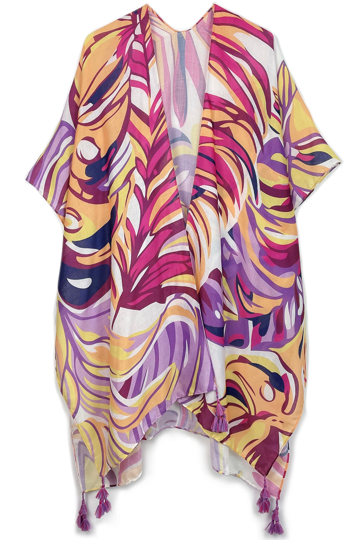 Tropical Print Kimono