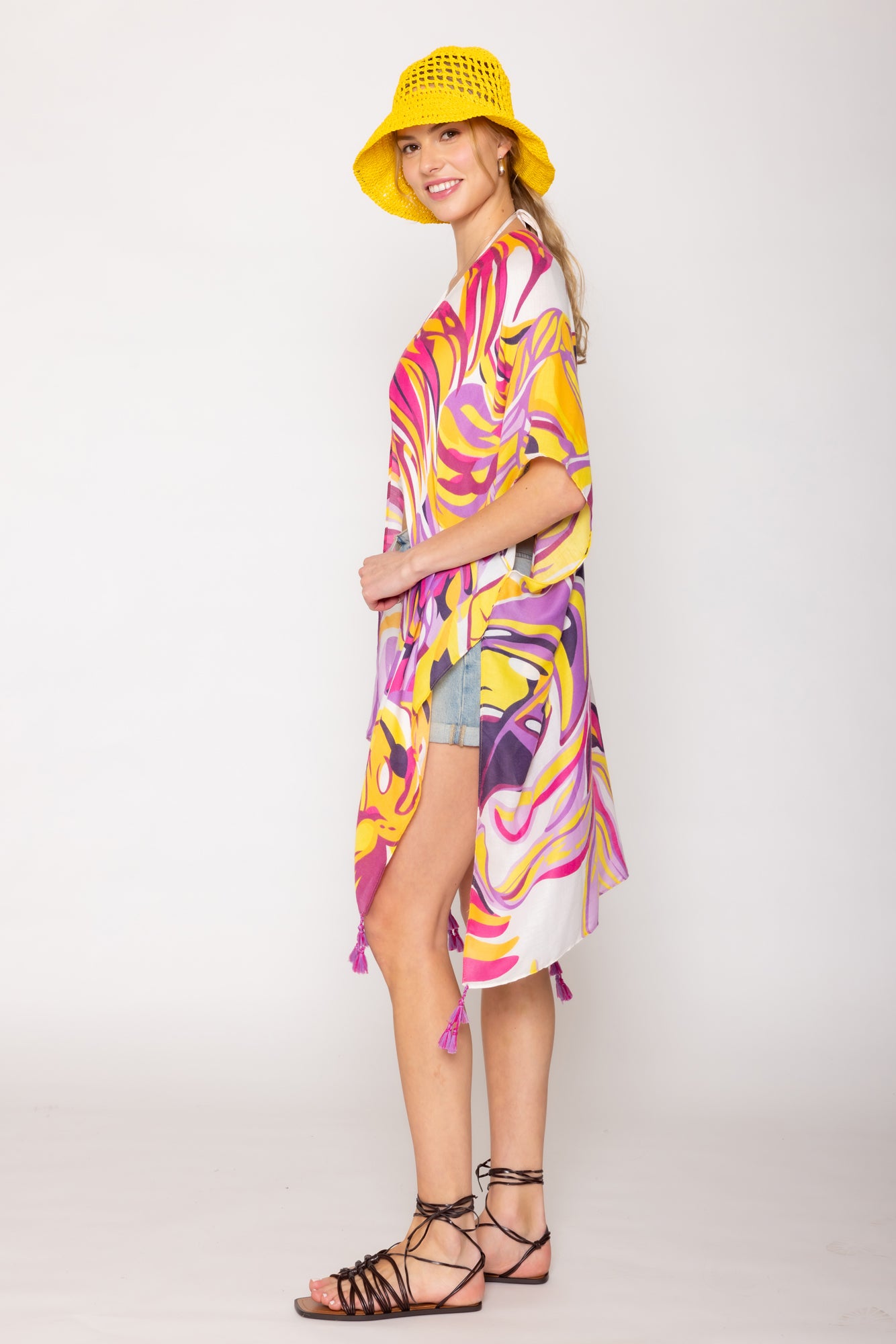 Tropical Print Kimono