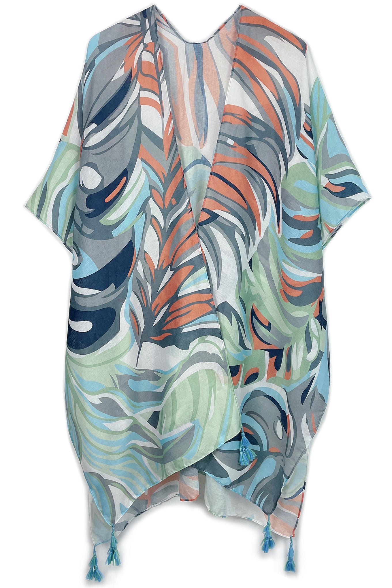 Tropical Print Kimono