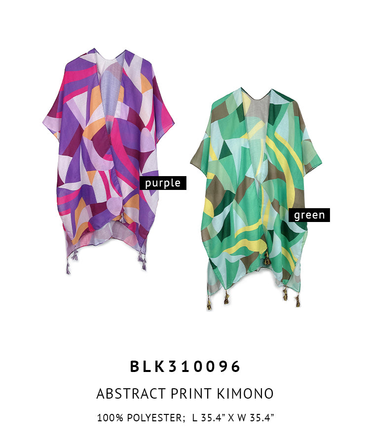 Abstract Print Kimono