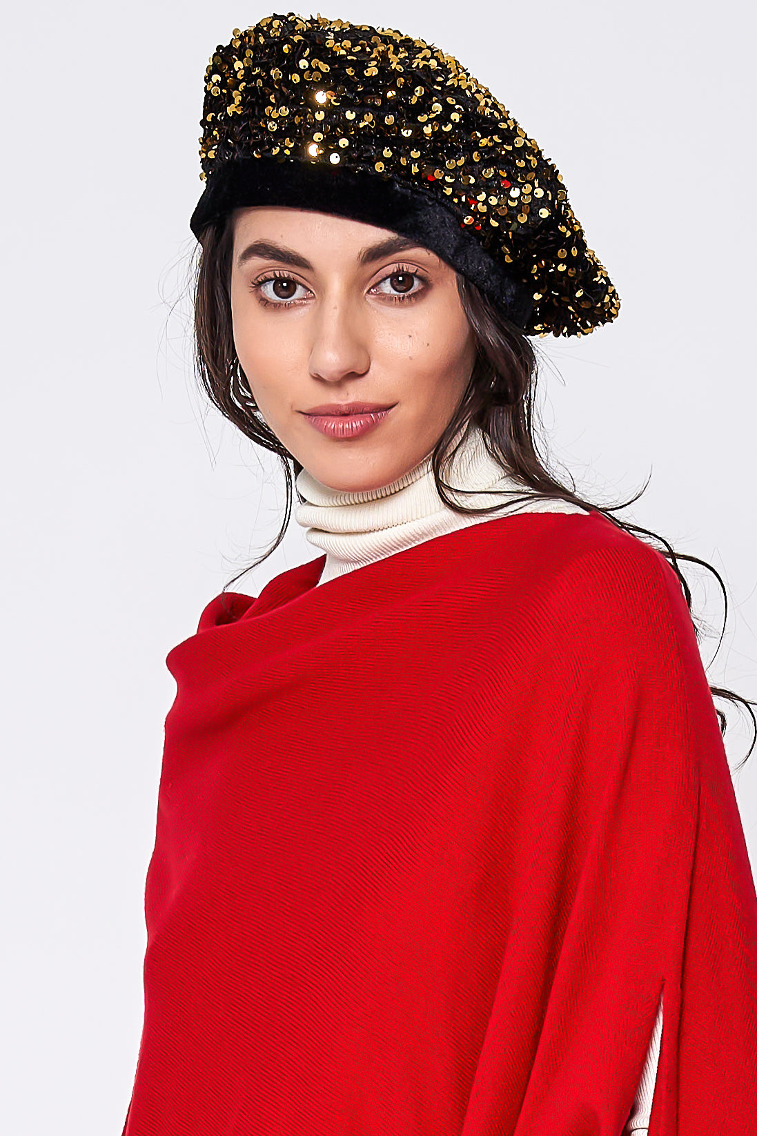 Sequin Beret