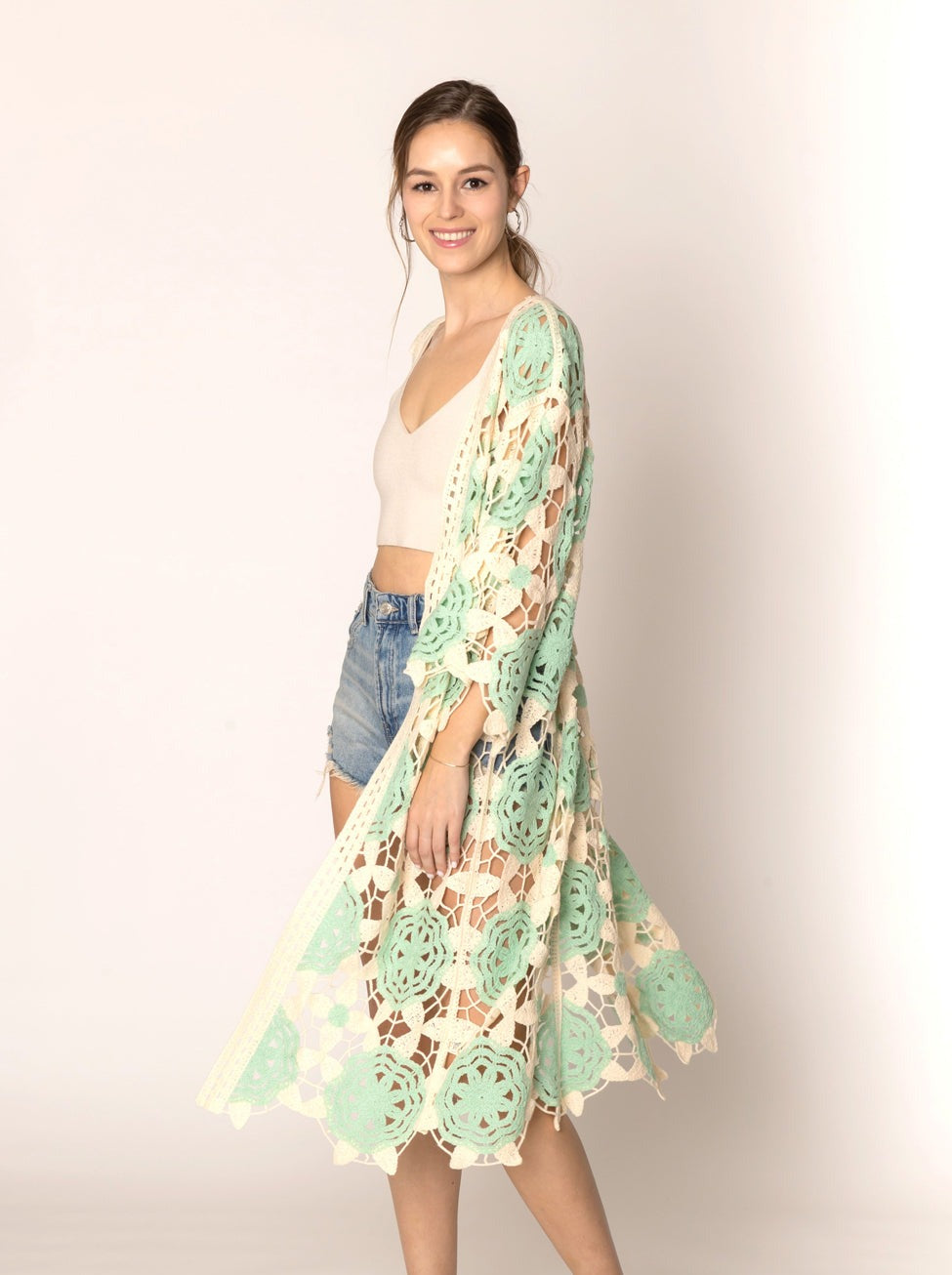 Flower Crochet Cardigan