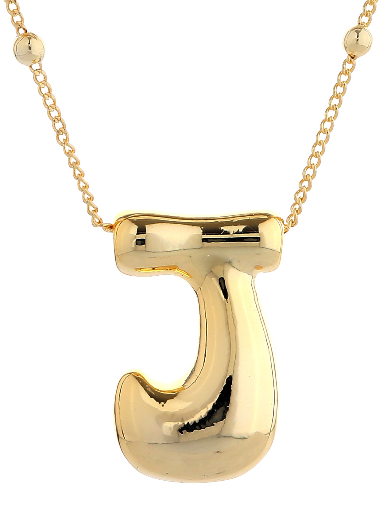 14K Gold Dipped Bold initial Necklace