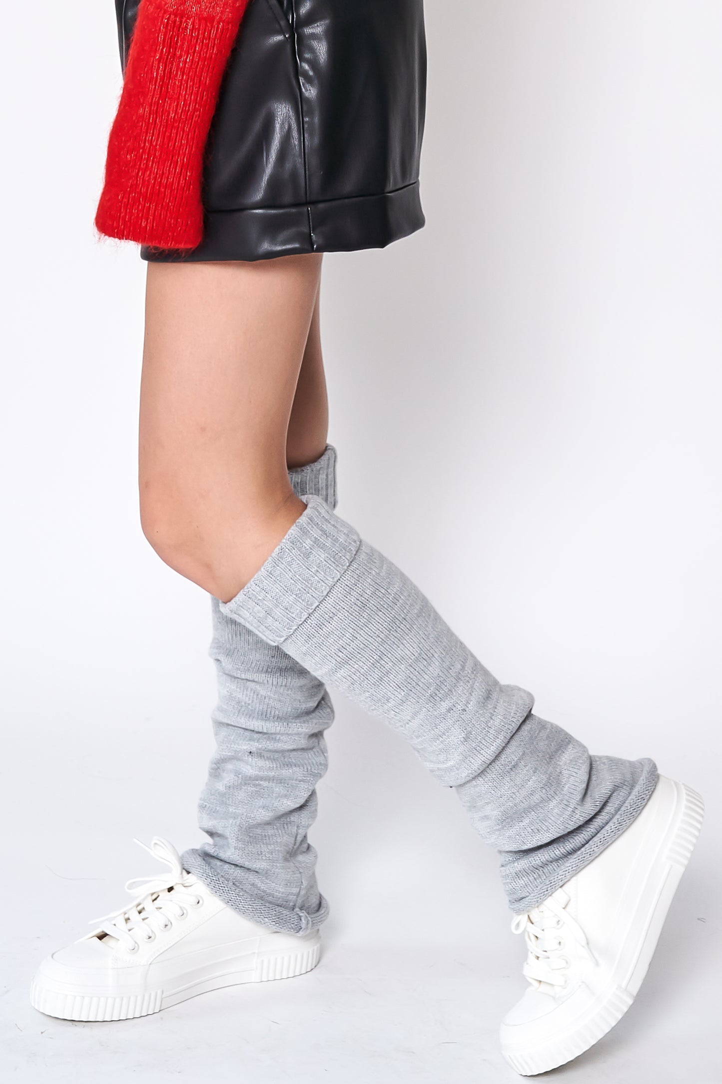 Solid Knitted Leg Warmers