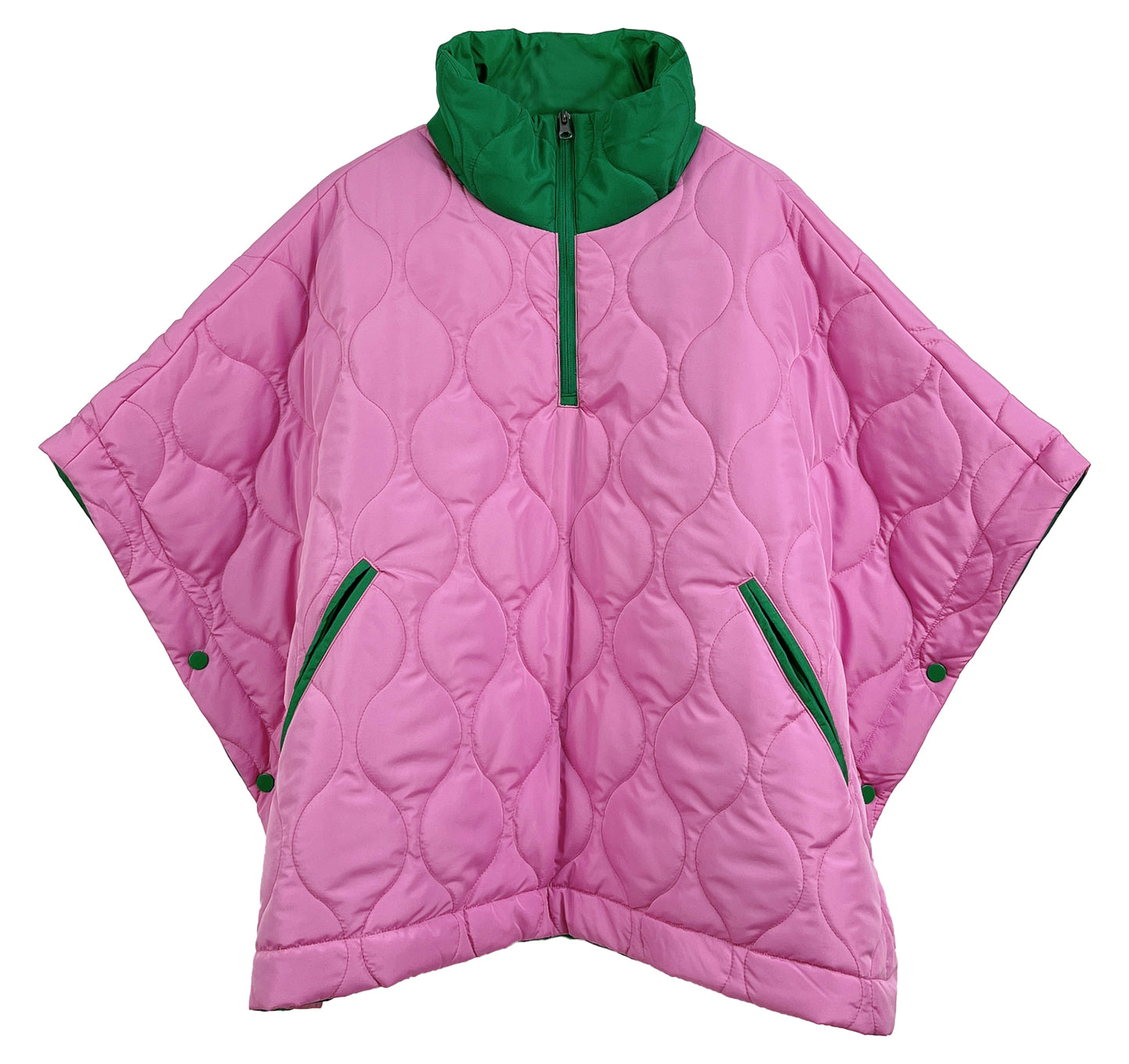 Quilted Puffer Poncho