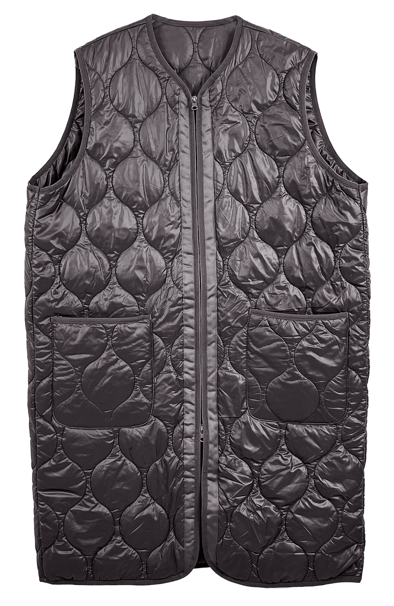 Quilted Long Vest
