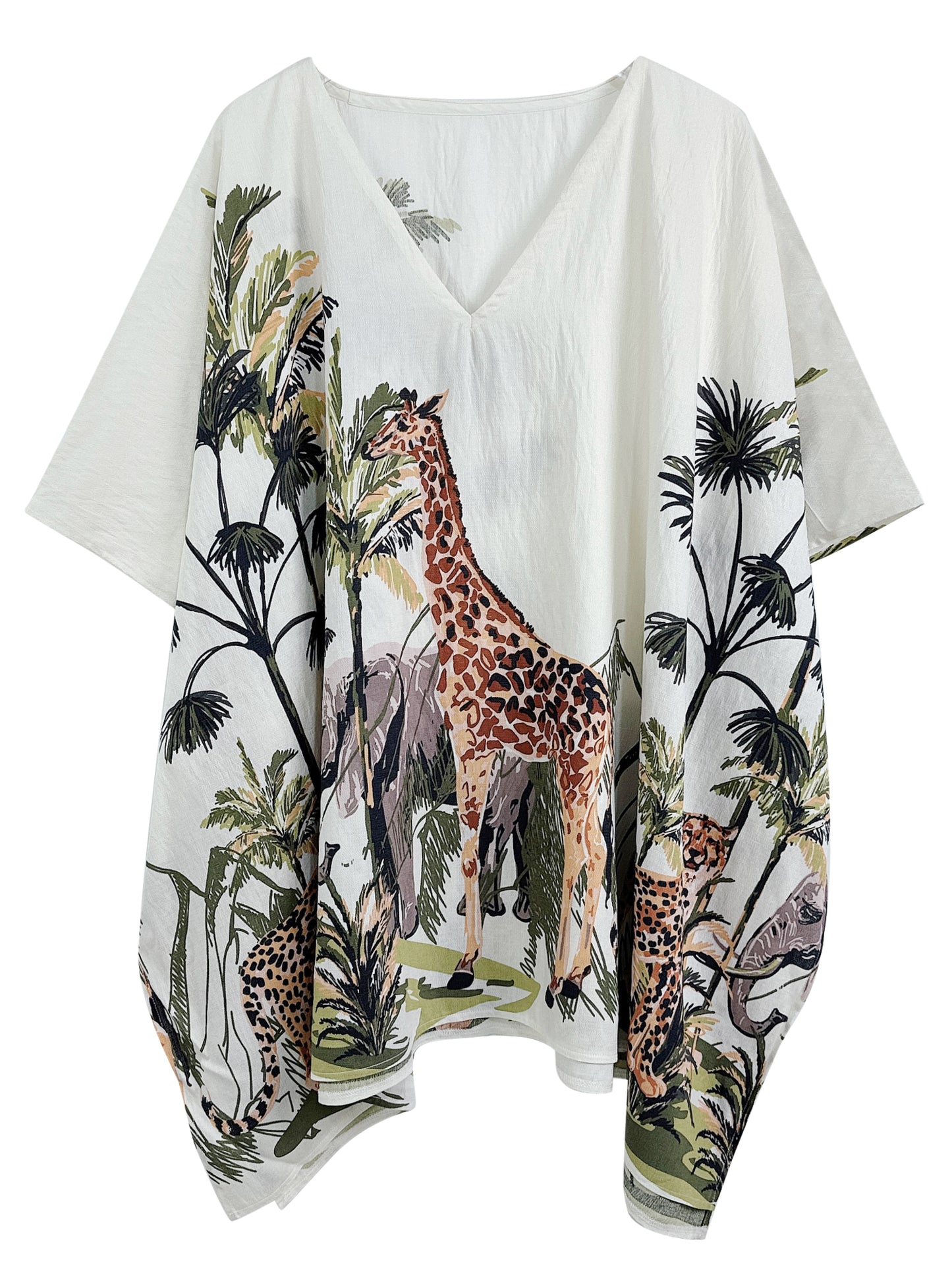 Animal Print Poncho
