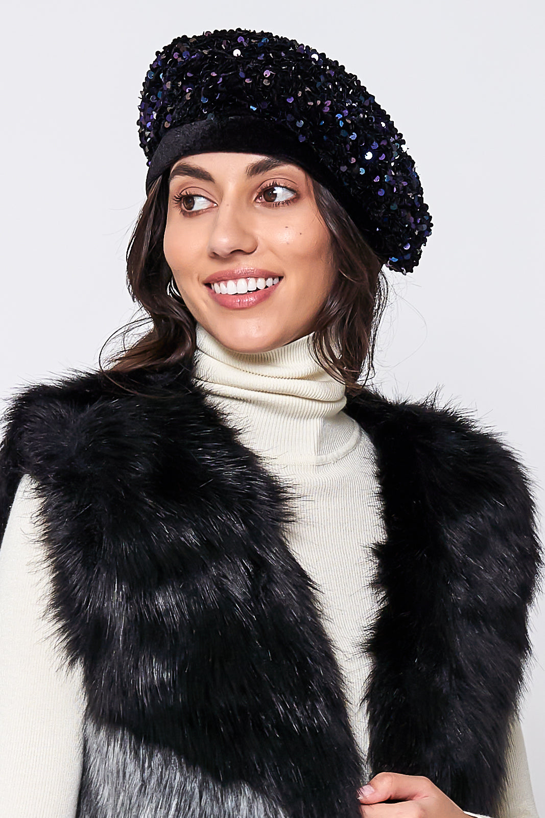 Sequin Beret