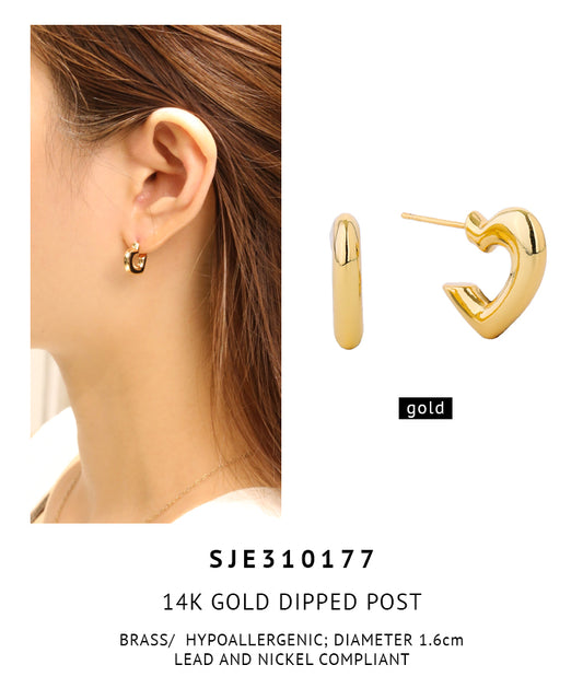 14K Gold Dipped Post