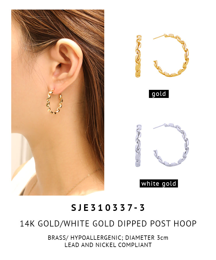 14K Gold Dipped Post