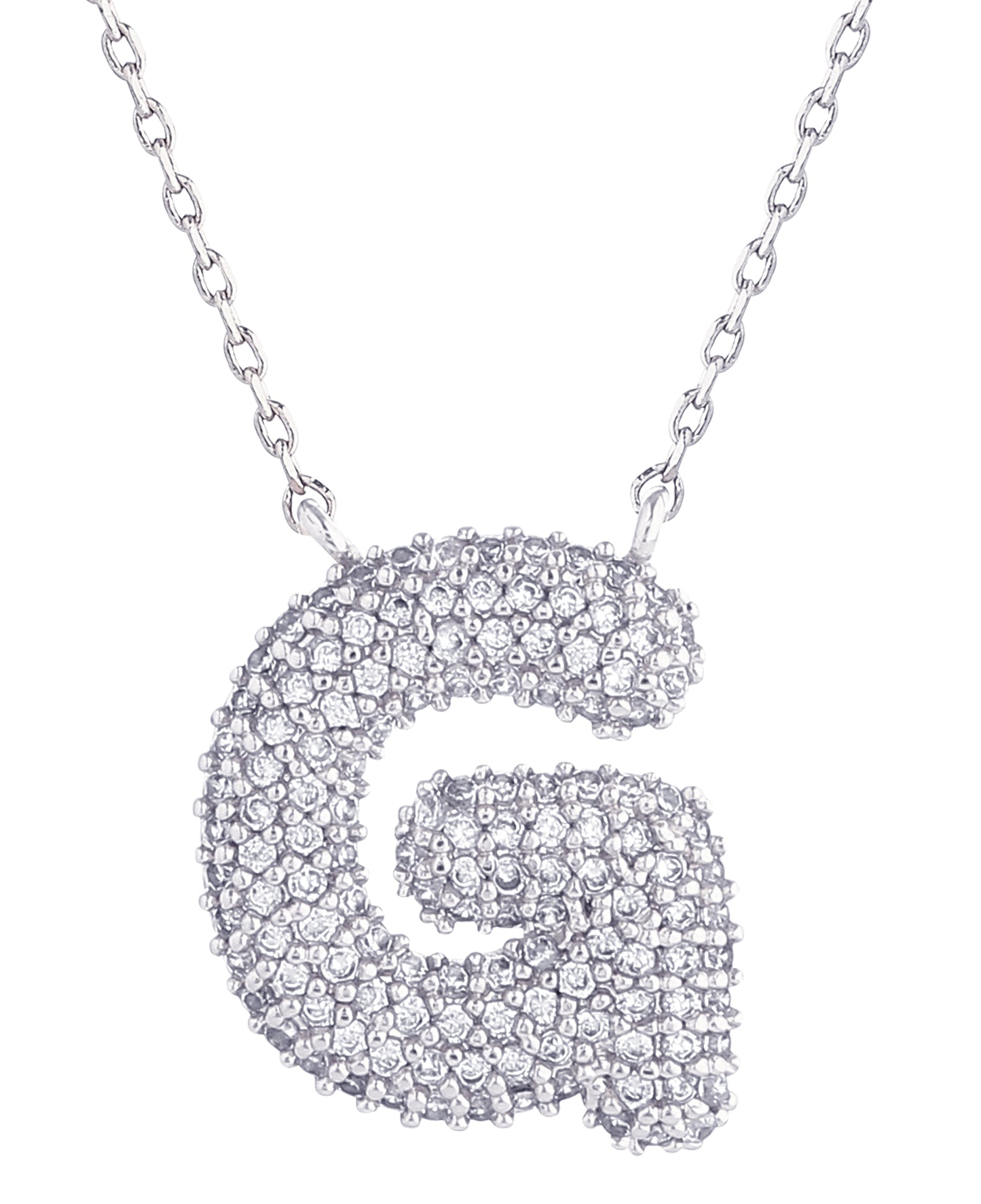 14K Gold Dipped Textured Initial Necklace