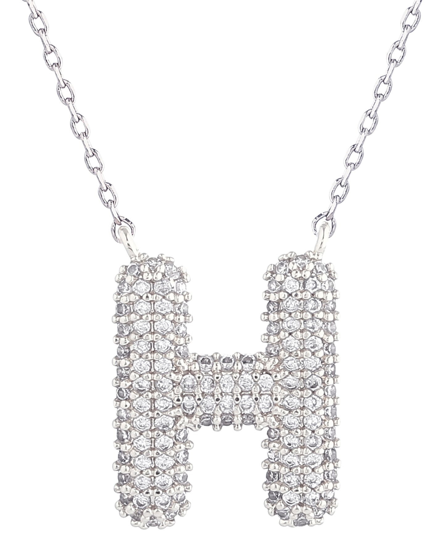 14K Gold Dipped Textured Initial Necklace