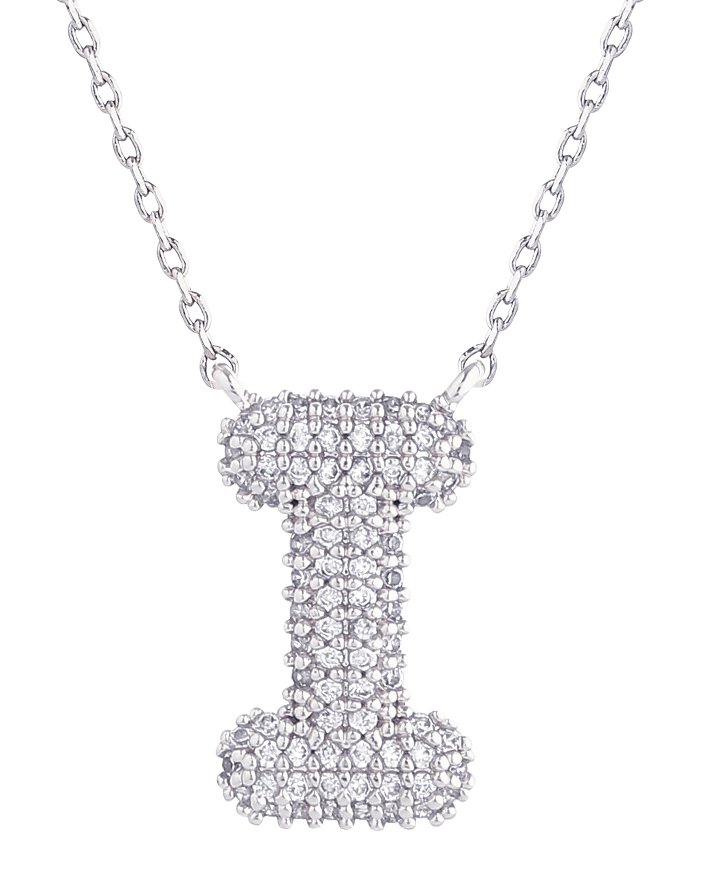 14K Gold Dipped Textured Initial Necklace
