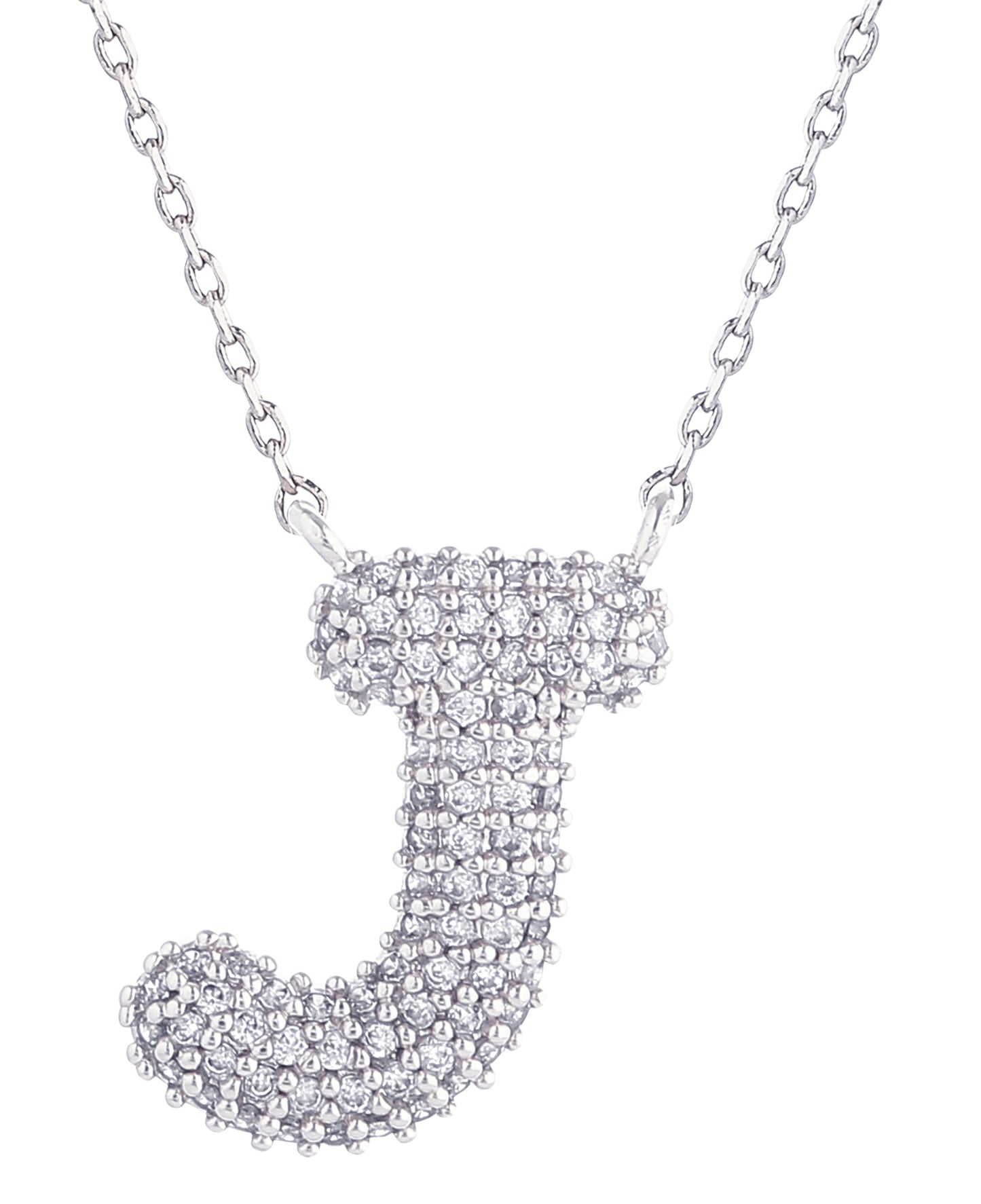14K Gold Dipped Textured Initial Necklace