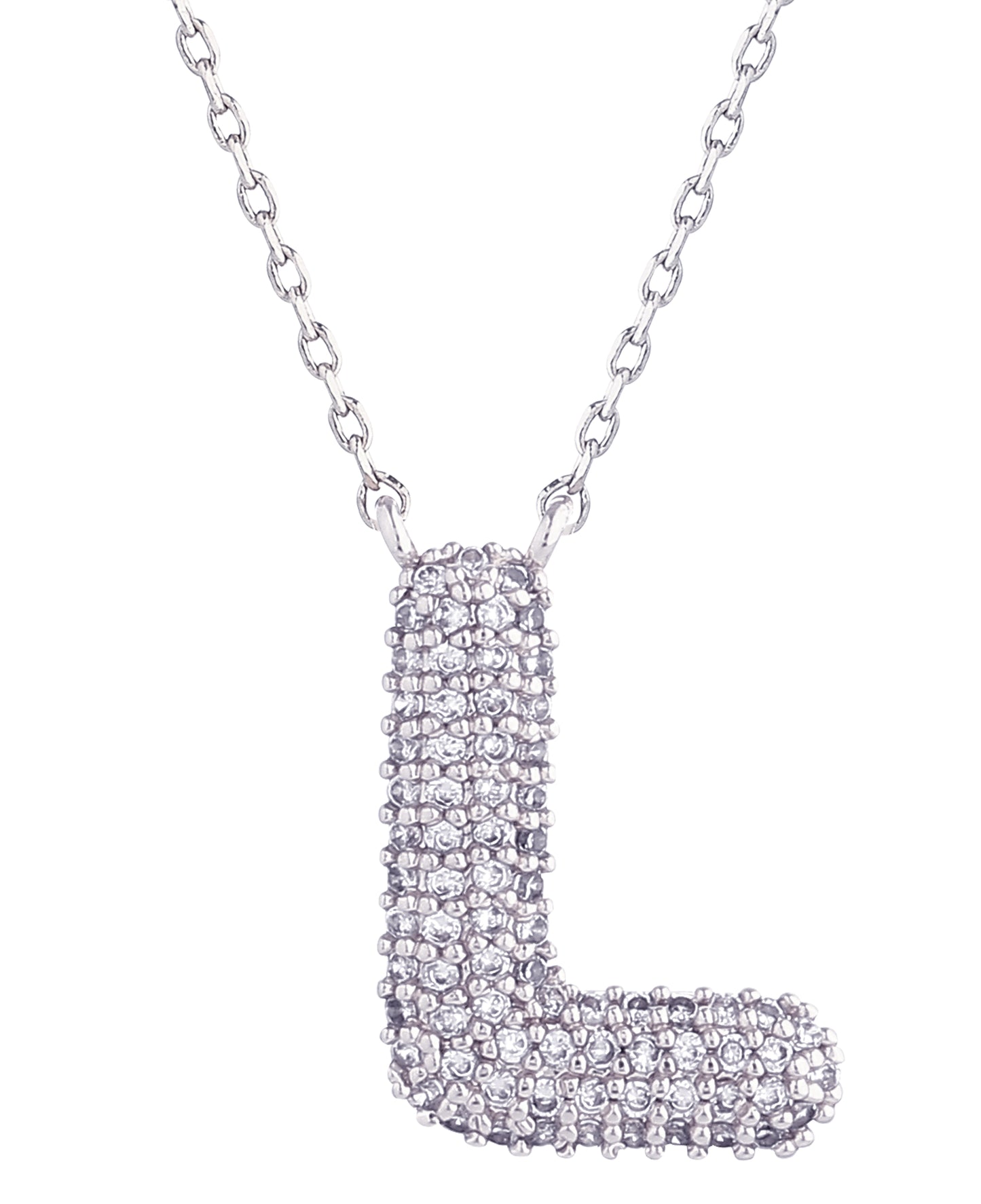 14K Gold Dipped Textured Initial Necklace
