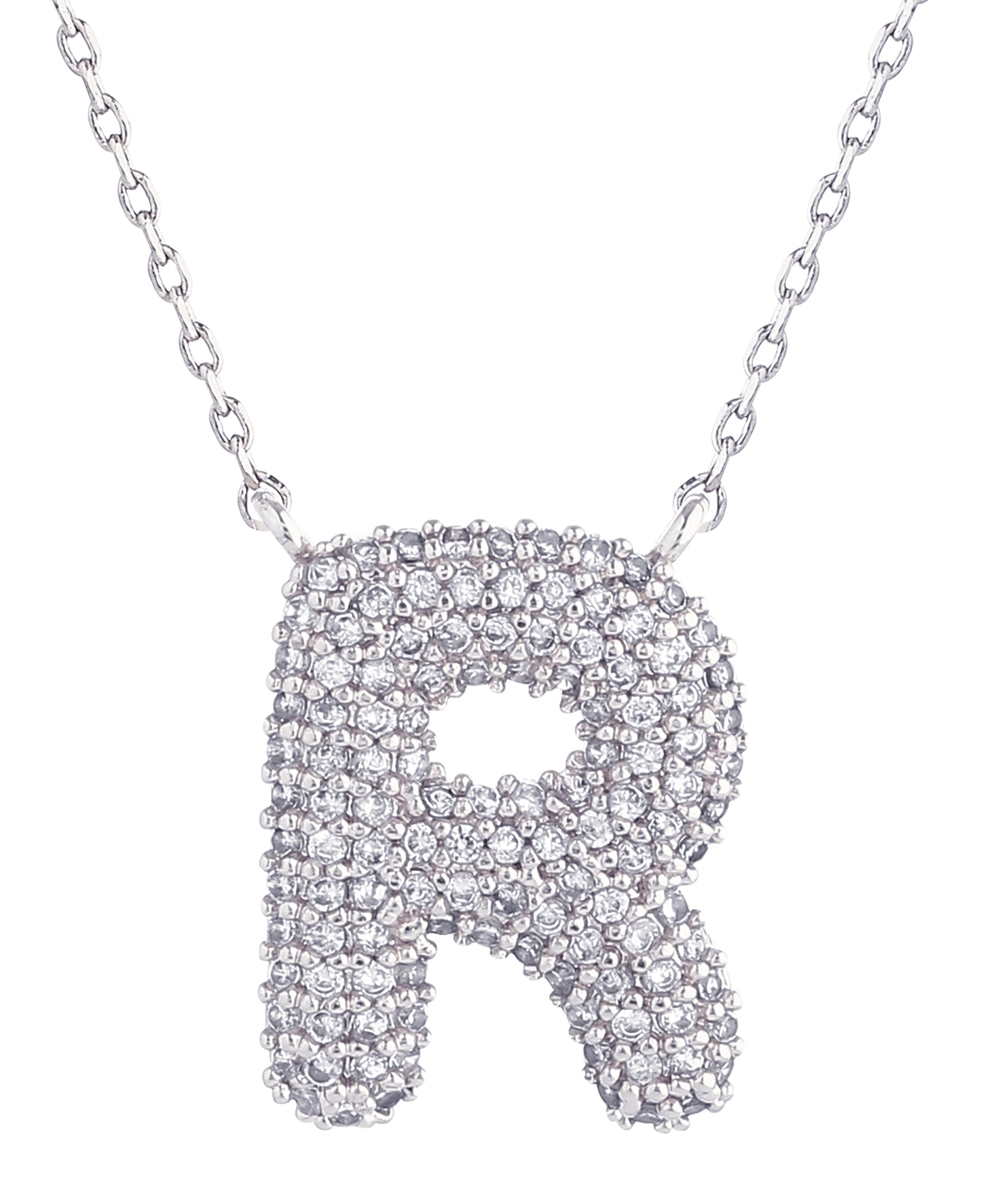 14K Gold Dipped Textured Initial Necklace