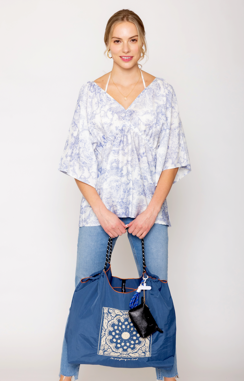 Paisley Pattern Rope Bag