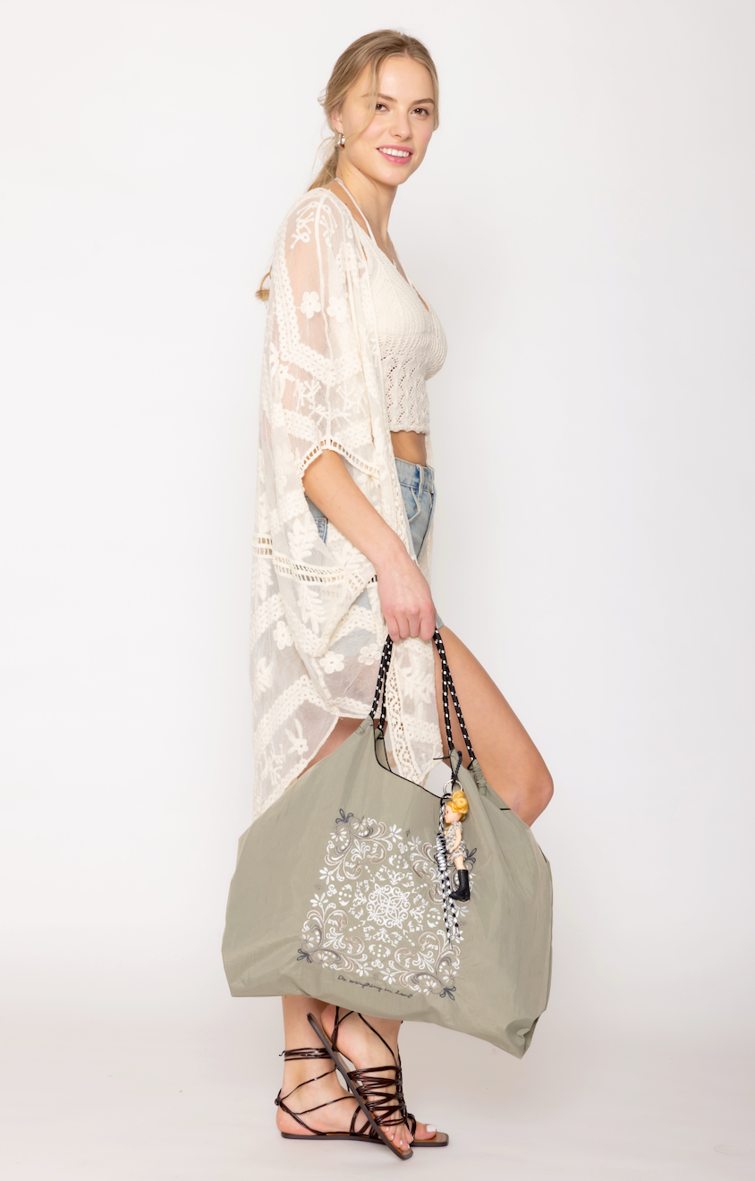 Paisley Pattern Rope Bag