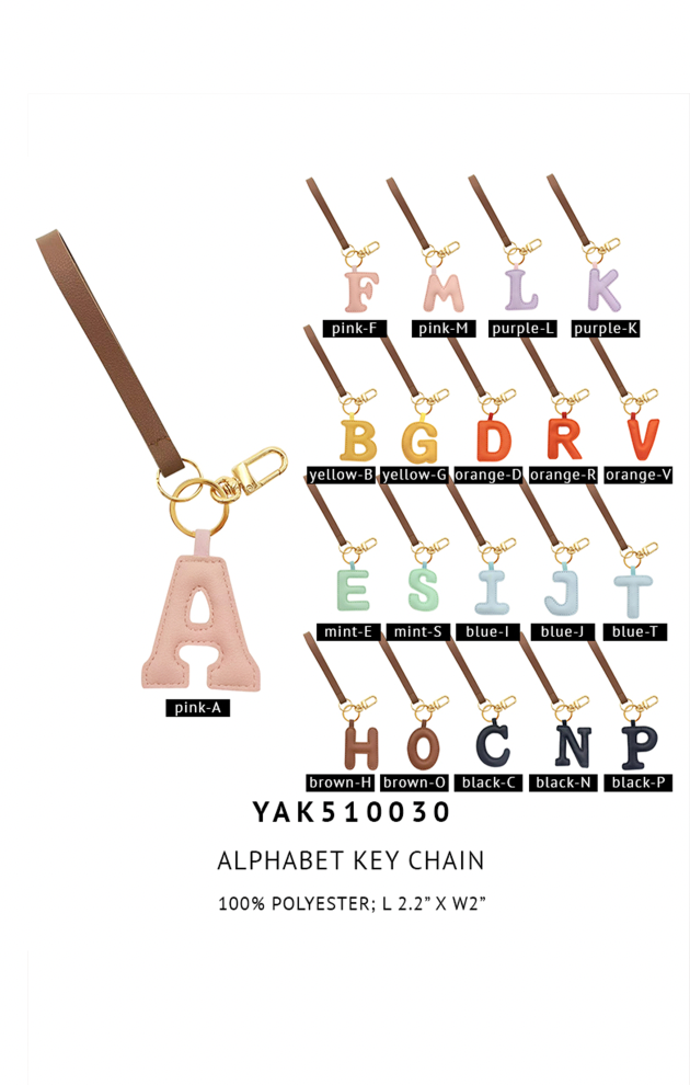 Alphabet Key Chain