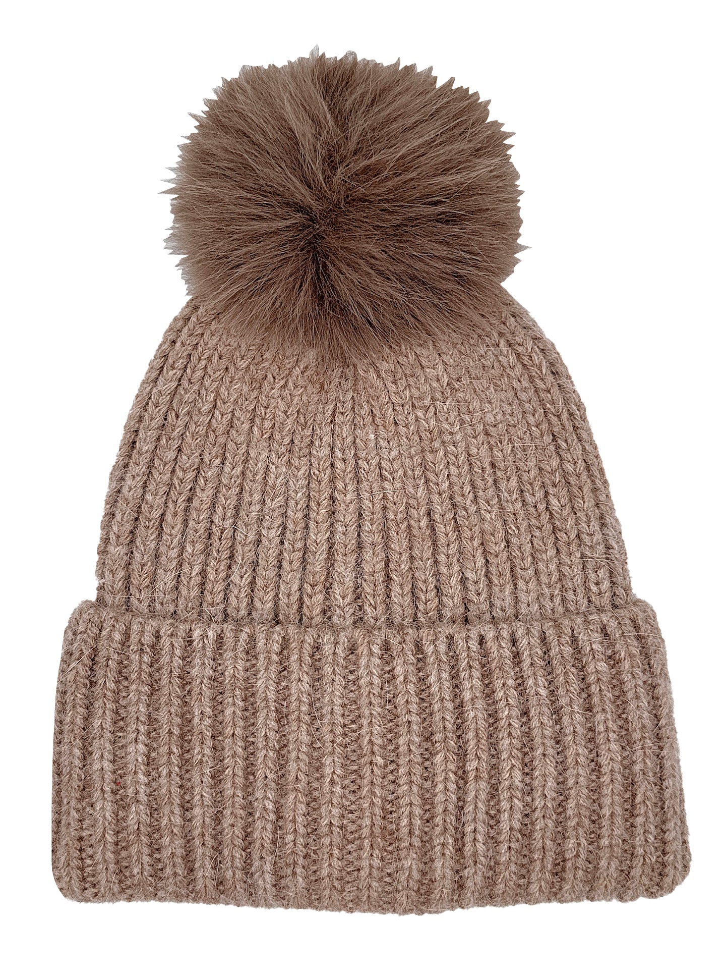 Solid Beanie with Pom