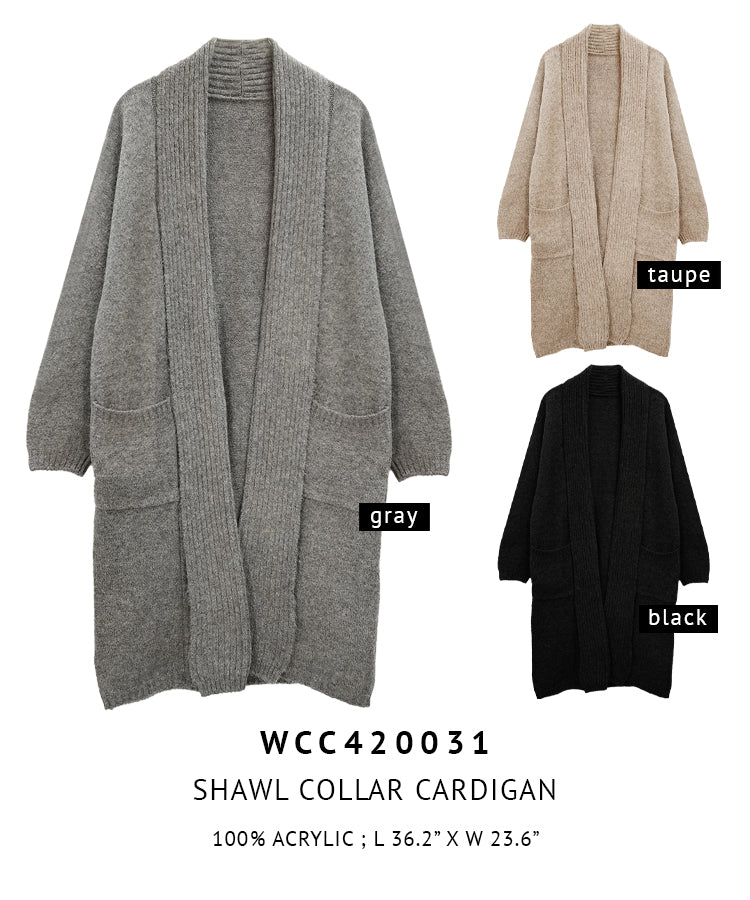 Shawl Collar Cardigan
