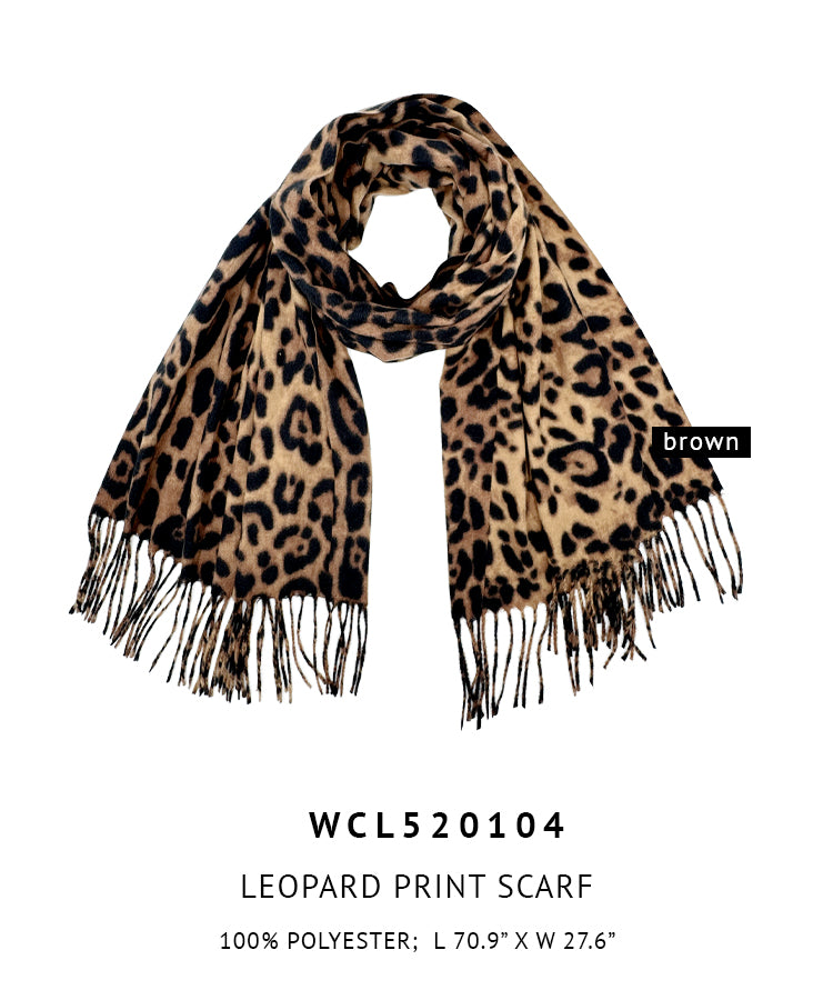 Leopard Print Scarf