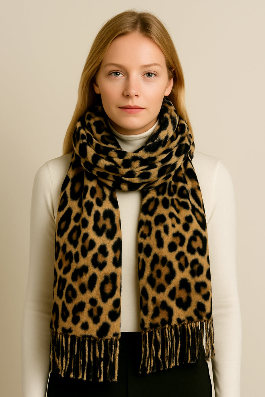 Leopard Print Scarf