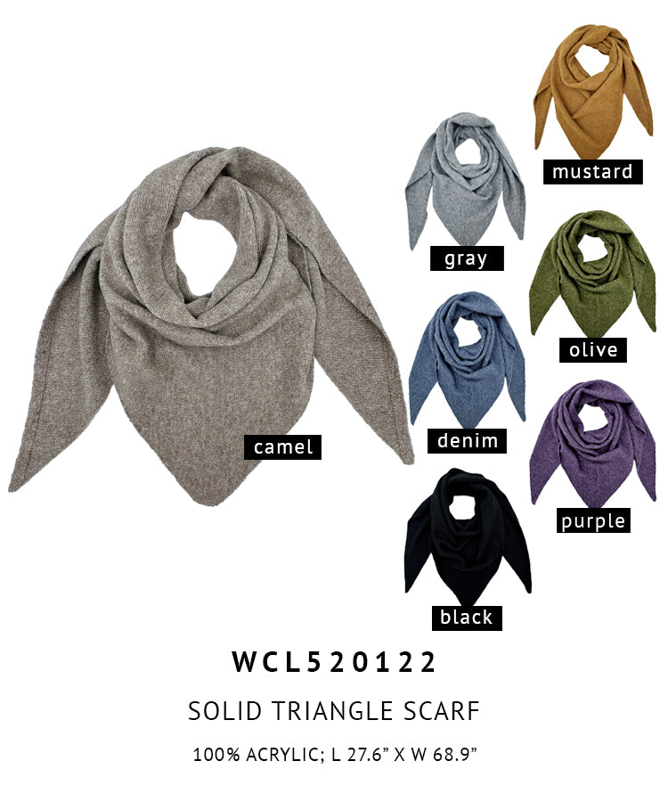 Solid Triangle Scarf
