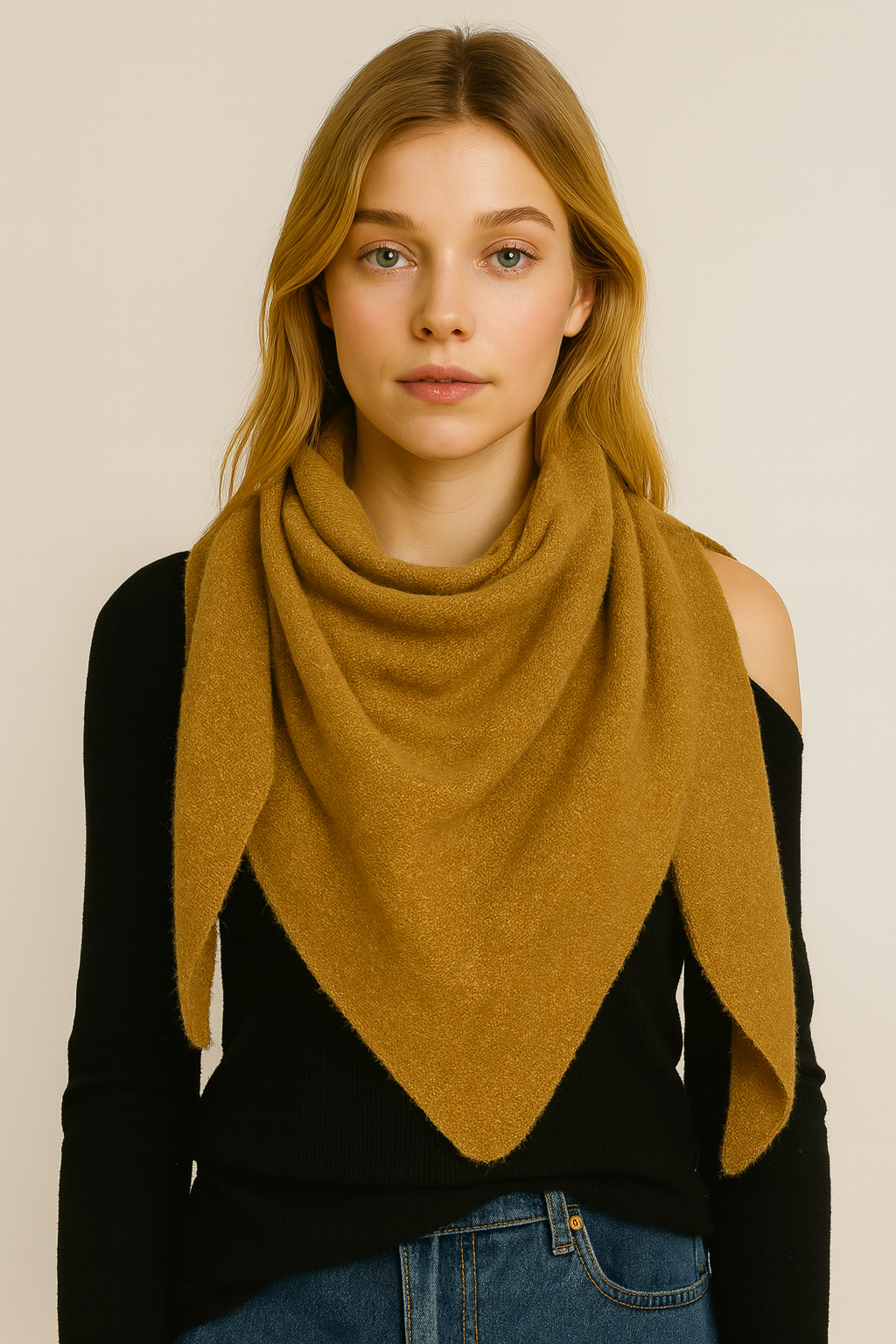Solid Triangle Scarf