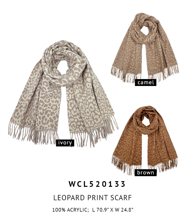 Leopard Print Scarf