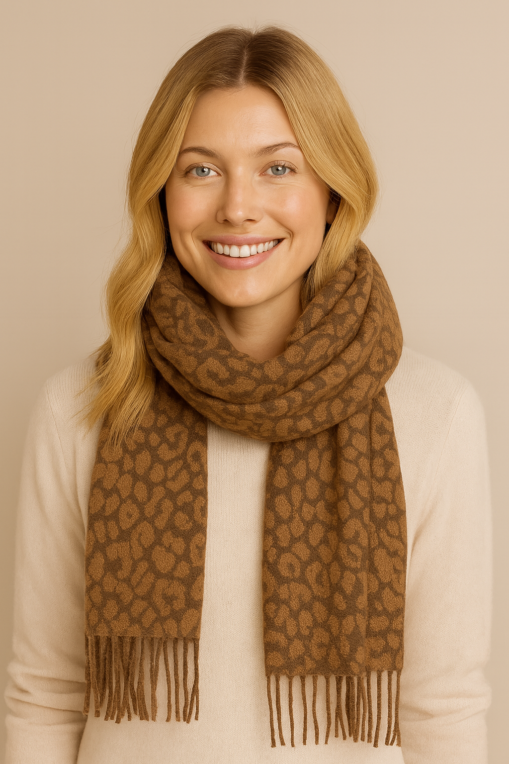 Leopard Print Scarf