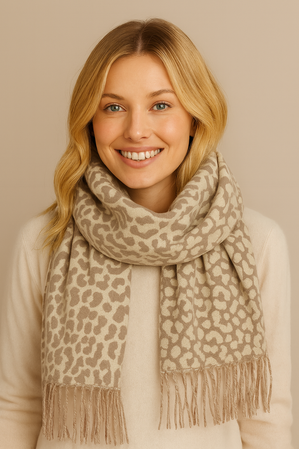 Leopard Print Scarf