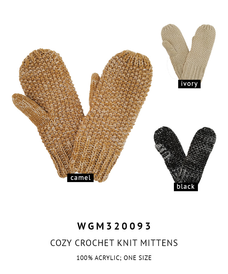 Cozy Crochet Knit Mittens