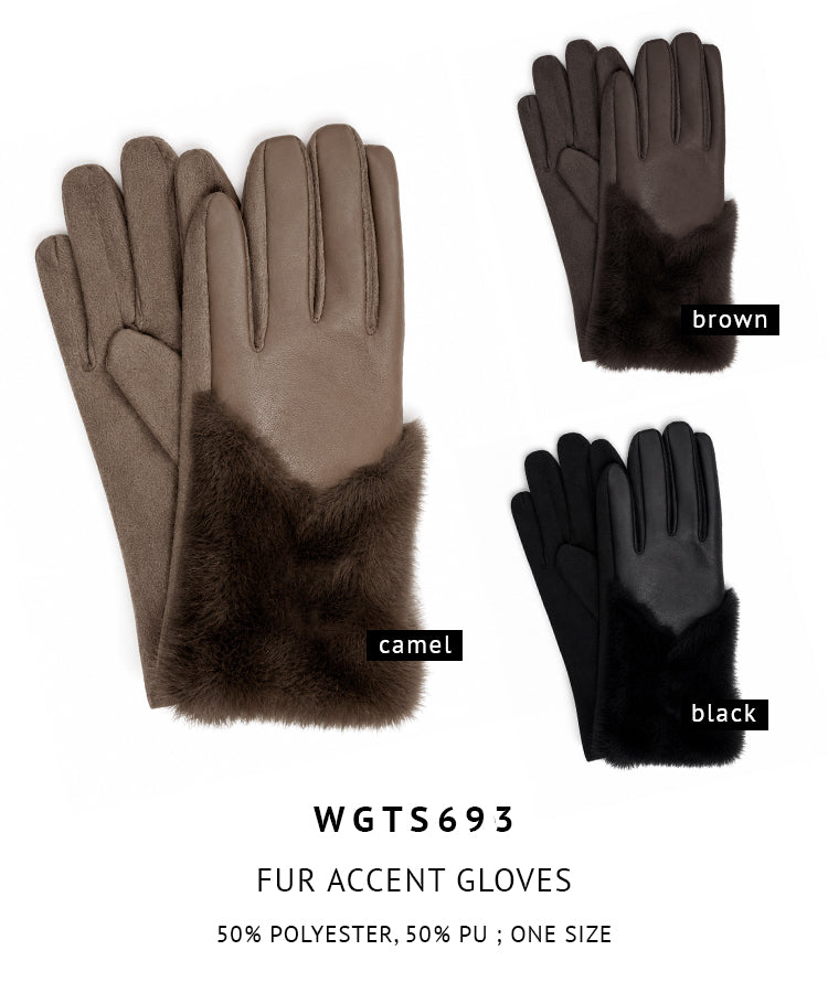 Fur Accent Gloves