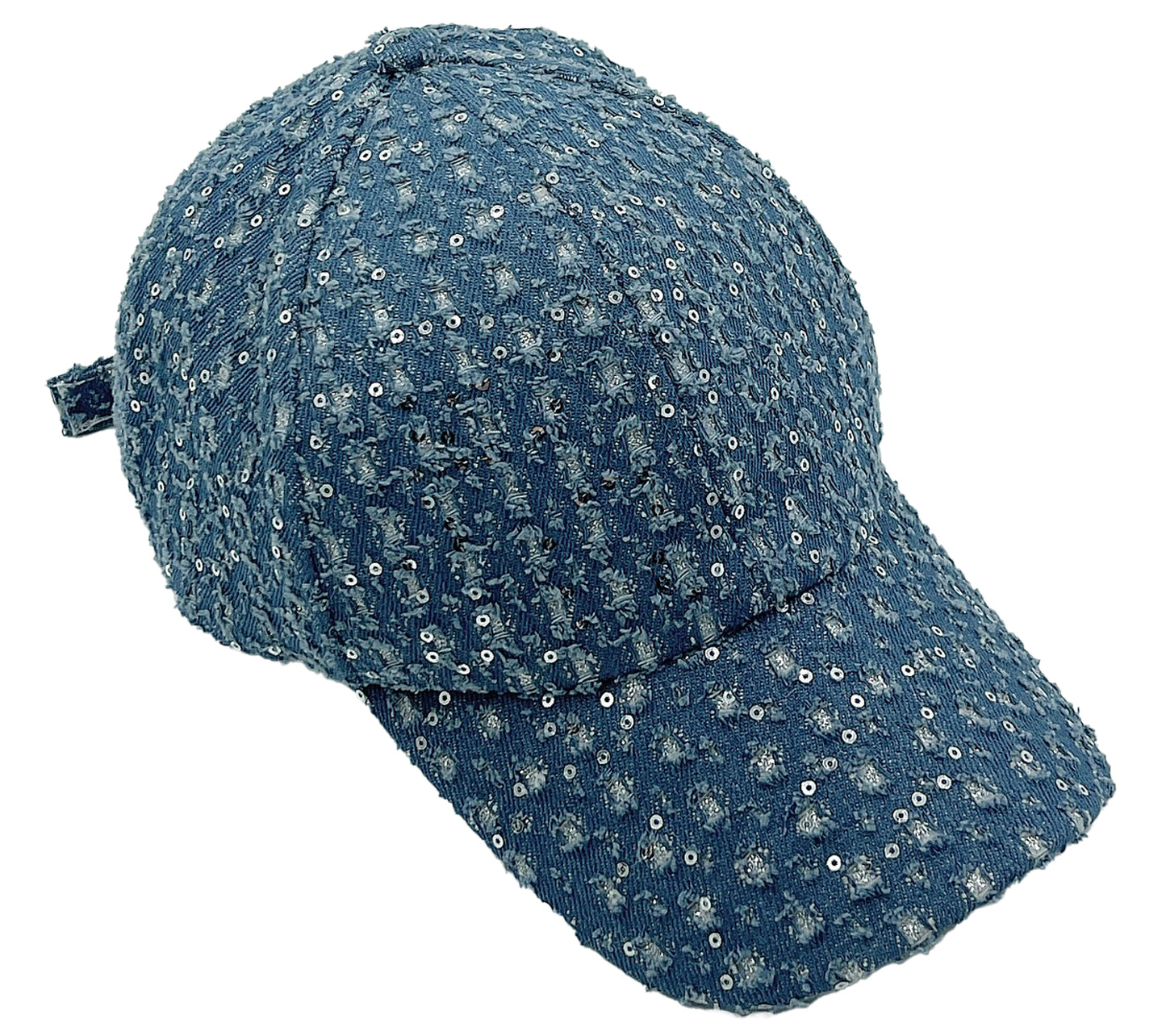 Stone Distressed Denim Baseball Cap