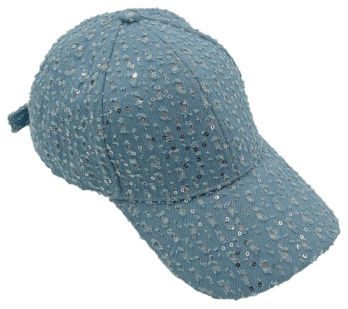 Stone Distressed Denim Baseball Cap