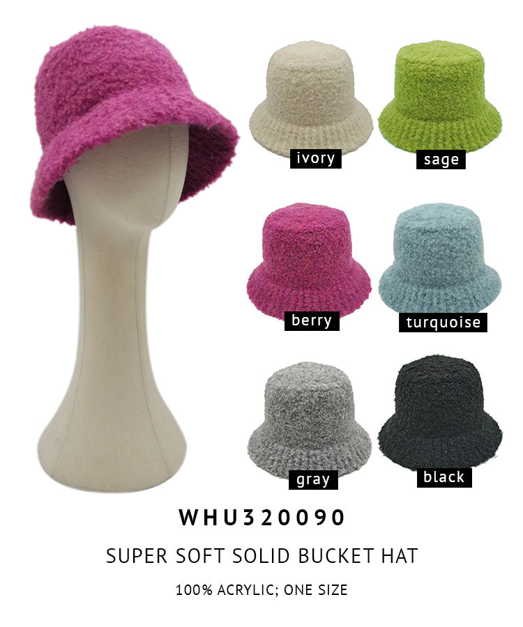 Super Soft Solid Bucket Hat