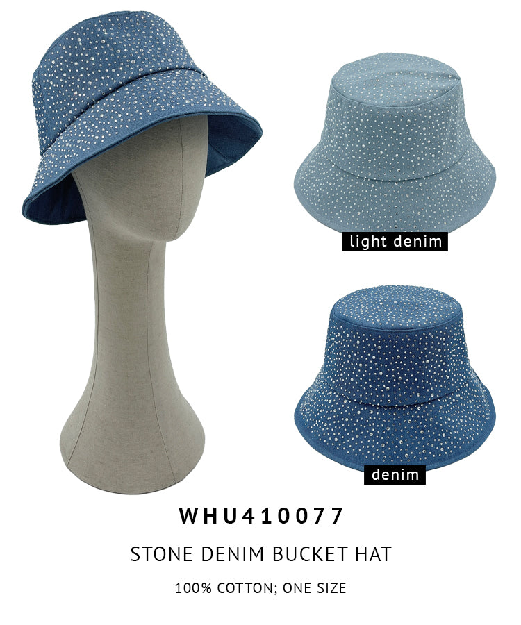 Stone Denim Bucket Hat
