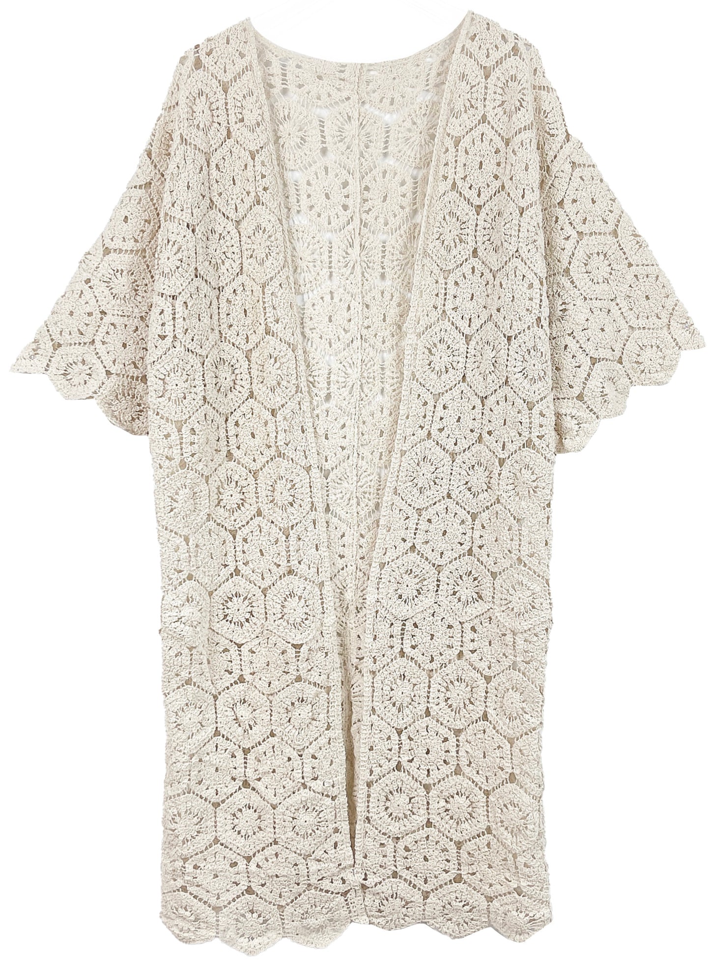 Crochet Long Cardigan