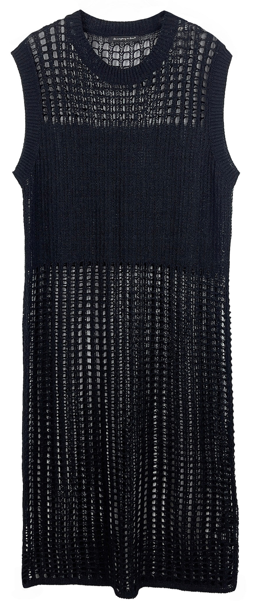 Chest Blocked Crochet Long Dress